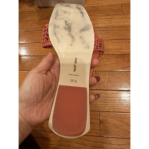 Cult Gaia Maya woven leather sandal shoe 38.5 (san100